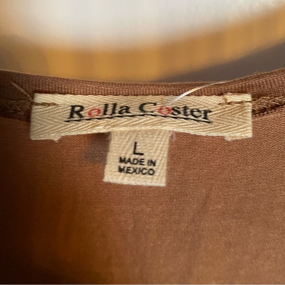 Tan Twisted Front Dress - Picture 4 of 4